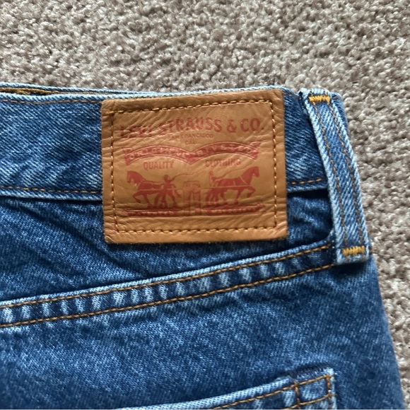 Levi's Blue Denim Cutoff Shorts White Oak Cone Denim Selvedge Women’s Size 27 - Picture 10 of 13